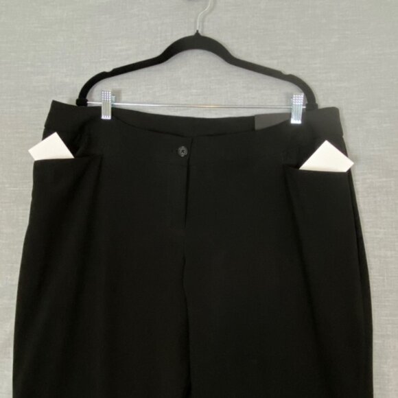 Lane Bryant Pants NEW Womens 18T Black Classic Trousers Tailored Stretch Pockets - Picture 5 of 14
